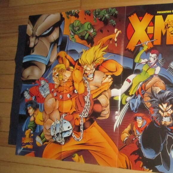 All-New All-Different X-MEN promo poster 34x22 (Marvel Comics, 1995) - Picture 2 of 3
